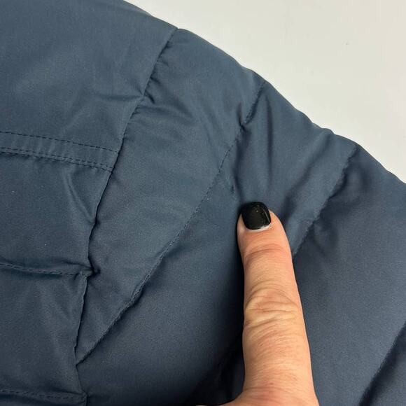 J Crew Men's Navy Blue Quilted Down Puffer Jacket Lightweight Coat S Small - Picture 8 of 9